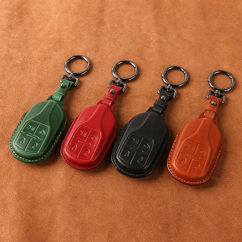 Leather Car Key Case for Maserati 2023-2025 3 Leather Car Key Case for Maserati 2023-2025 - Image 3