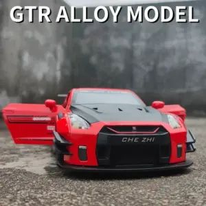 Black Nissan GTR R35 Diecast Model 1:24 Scale 13 Sdb9d76724cf84cd9b81f07f04eae23b44