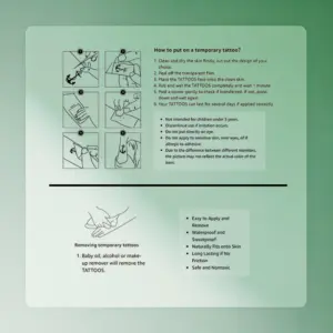 Dinosaur Temporary Tattoos Set (18 Waterproof Designs) 12 Sdbad5a8c5a2a4a3b85ccf289388caa12I