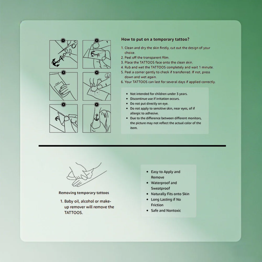 Dinosaur Temporary Tattoos Set (18 Waterproof Designs) 6 Dinosaur Temporary Tattoos Set (18 Waterproof Designs) - Image 6