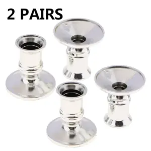 Elegant Silver Taper Candle Holders Set (4 Pieces) 10 Sdbbc2eb58e2842c7a774778b9392b5f0o