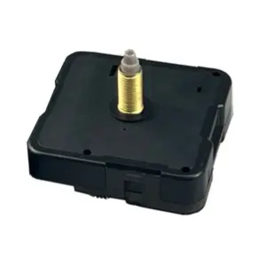 Silent Wall Clock Movement 56x56x16mm with Gold Shaft