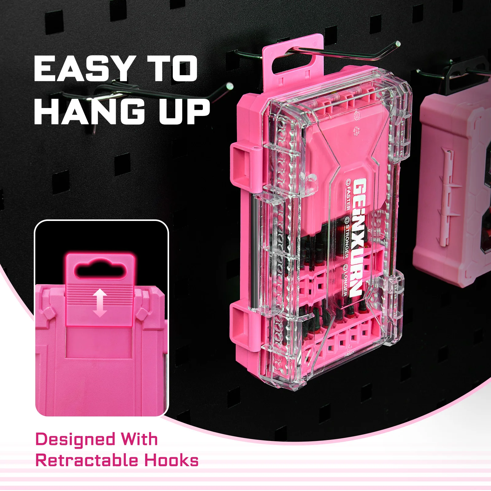 Pink 45-Piece Impact Screwdriver Bit Set 6 Pink 45-Piece Impact Screwdriver Bit Set - Image 6