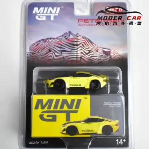 Yellow Nissan Z Pandem 1:64 Diecast Model