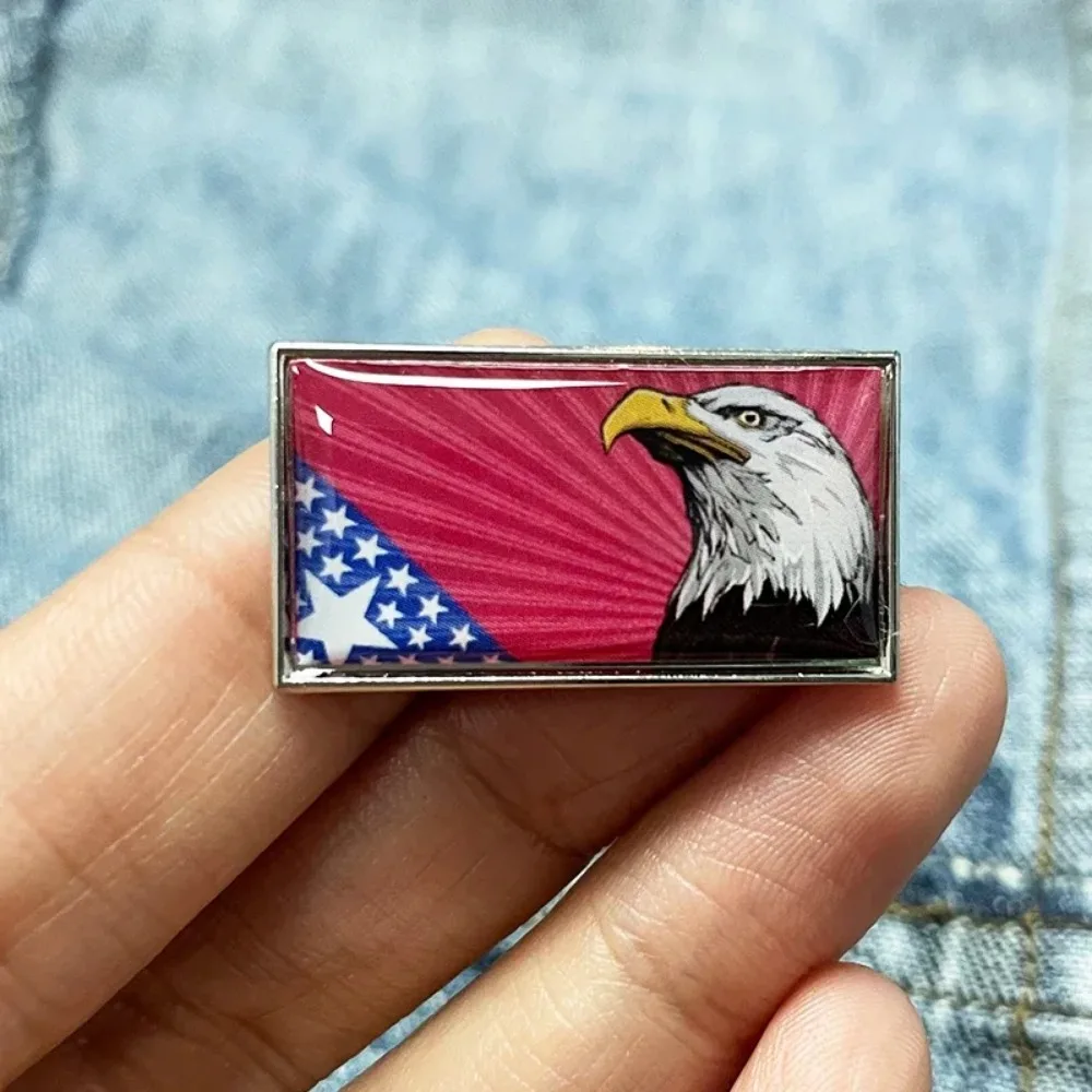American Flag Bald Eagle Patriotic Lapel Pin 5 American Flag Bald Eagle Patriotic Lapel Pin - Image 5