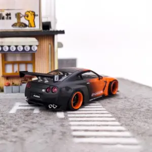 Black and Orange Nissan Skyline R35 Diecast Model 10 Sdc7b57b9bc844e509d9d0167f52c2feff