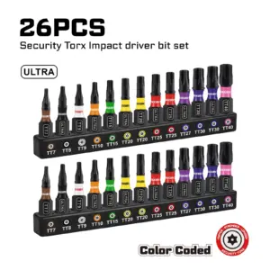 Impact Bit Set with Color Coding and Magnetic Holder 16 Sdca467b64fbe40859cba560551107789O