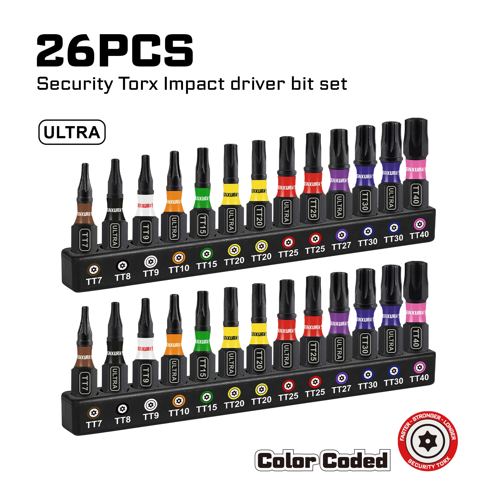 Impact Bit Set with Color Coding and Magnetic Holder 8 Impact Bit Set with Color Coding and Magnetic Holder - Image 8