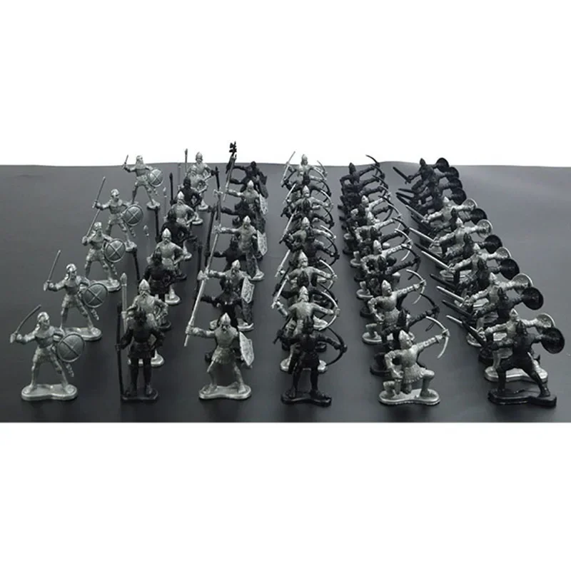 Medieval Warrior Miniatures Set - 60 Figures 3 Medieval Warrior Miniatures Set - 60 Figures - Image 3