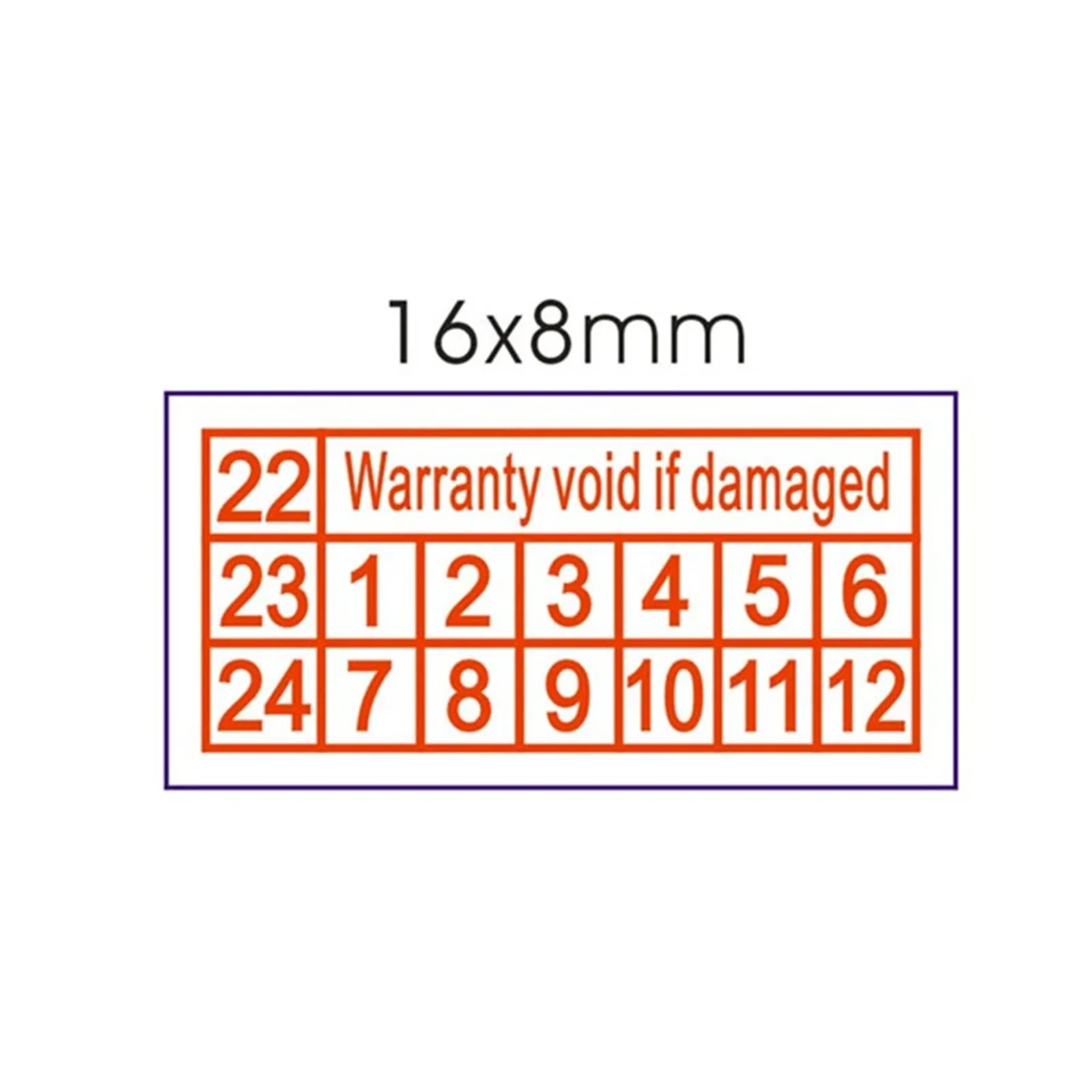 Warranty Security Stickers - 16x8mm Tamper-Evident 6 Warranty Security Stickers - 16x8mm Tamper-Evident - Image 6