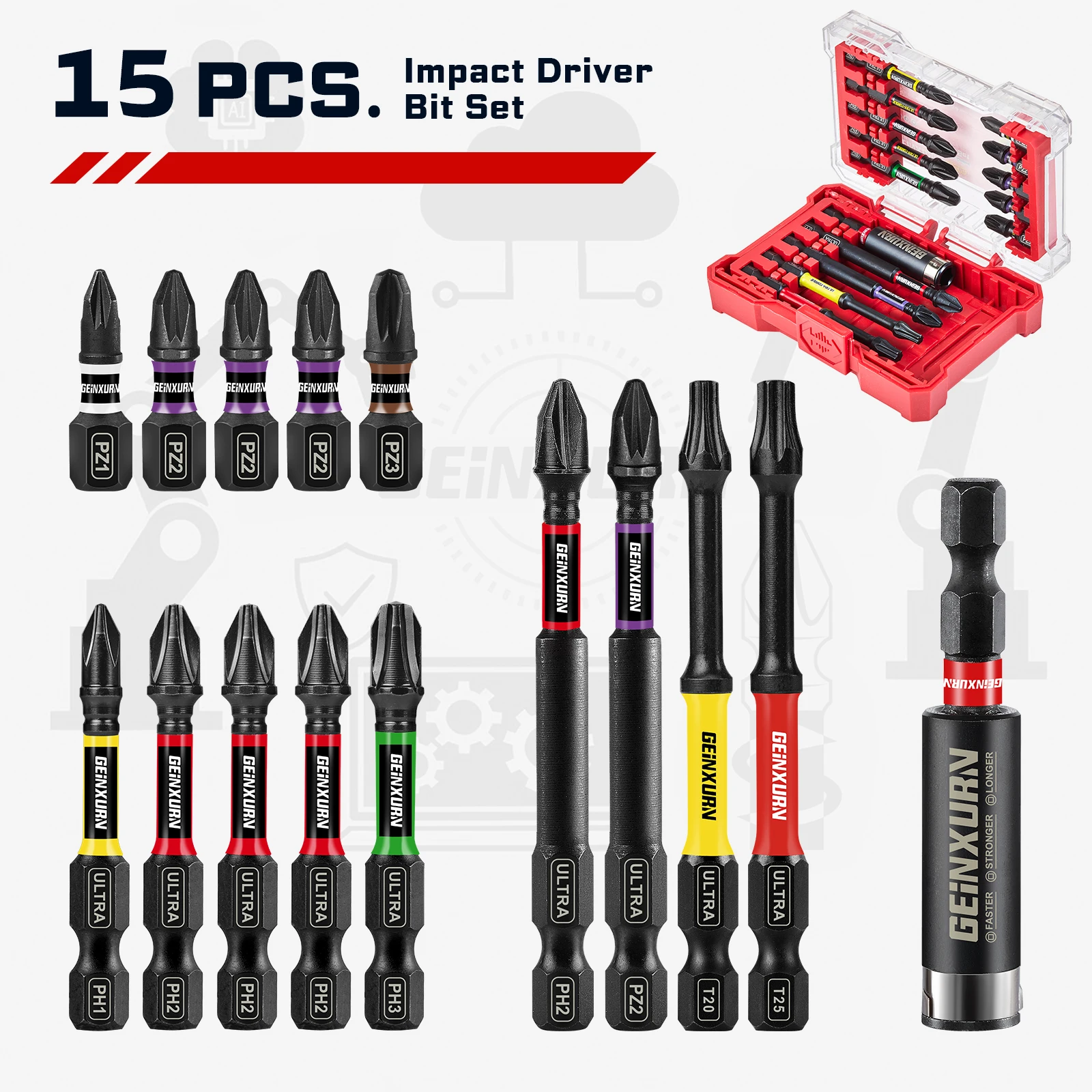 Impact Screwdriver Set with Magnetic Tips 10 Impact Screwdriver Set with Magnetic Tips - Image 10