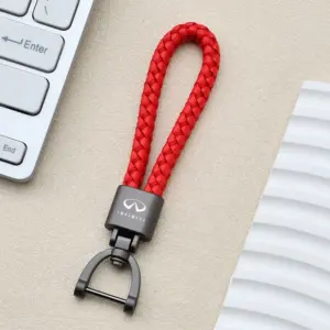 Colorful Braided Car Keychain with Metal Accents 17 Sdd22369e17854e88b8896004e5628ec2B