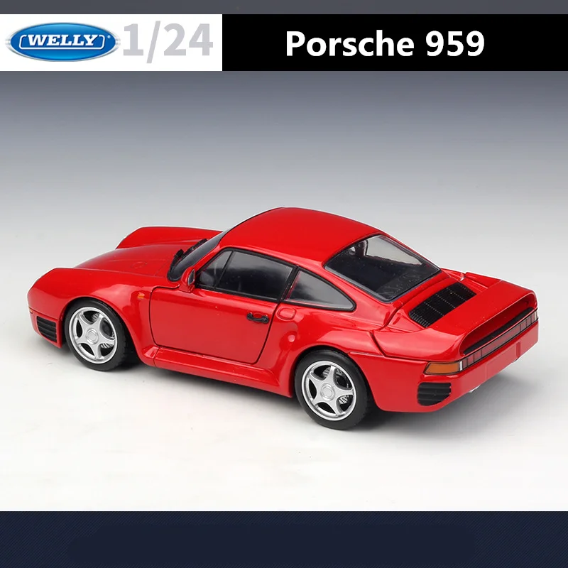 White Diecast Porsche 959 Model 1:24 Scale 6 White Diecast Porsche 959 Model 1:24 Scale - Image 6