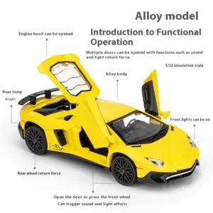 White Alloy Sports Car Model 1:32 Scale 12 Sdd2aea94796d467dbee47dda2da4a58bd