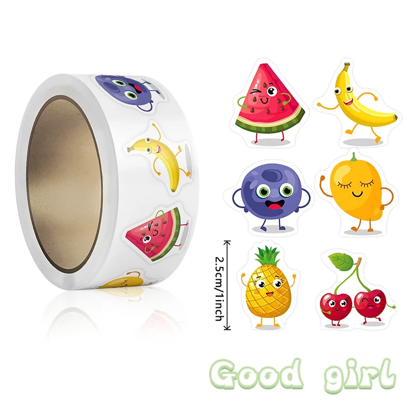 Colorful Cartoon Fruit Stickers Set of 500 3 Colorful Cartoon Fruit Stickers Set of 500 - Image 3