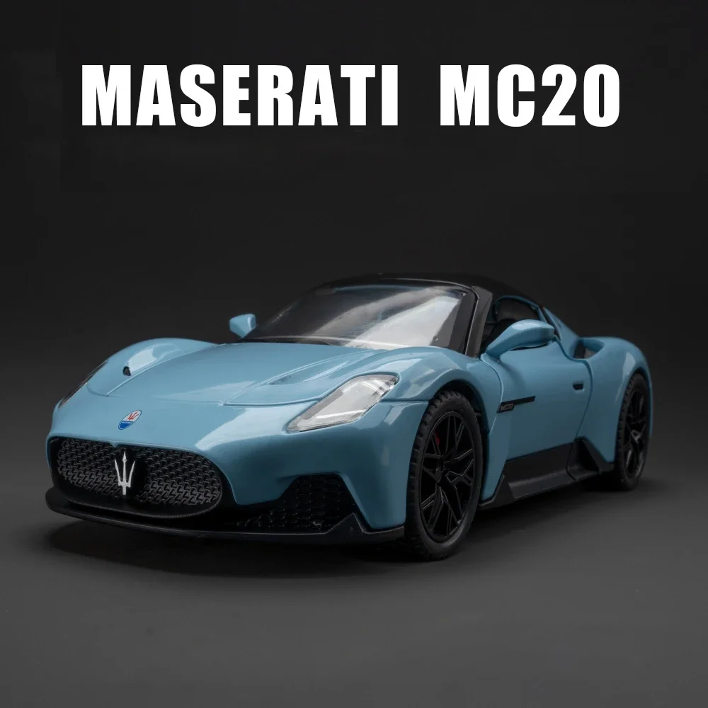 Blue Maserati MC20 Model Car 1:24 Scale 4 Blue Maserati MC20 Model Car 1:24 Scale - Image 4