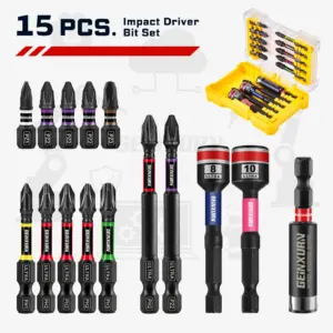 Impact Screwdriver Set with Magnetic Tips 17 Sdd696a83b8c54d29b1e7744e9d9340efK