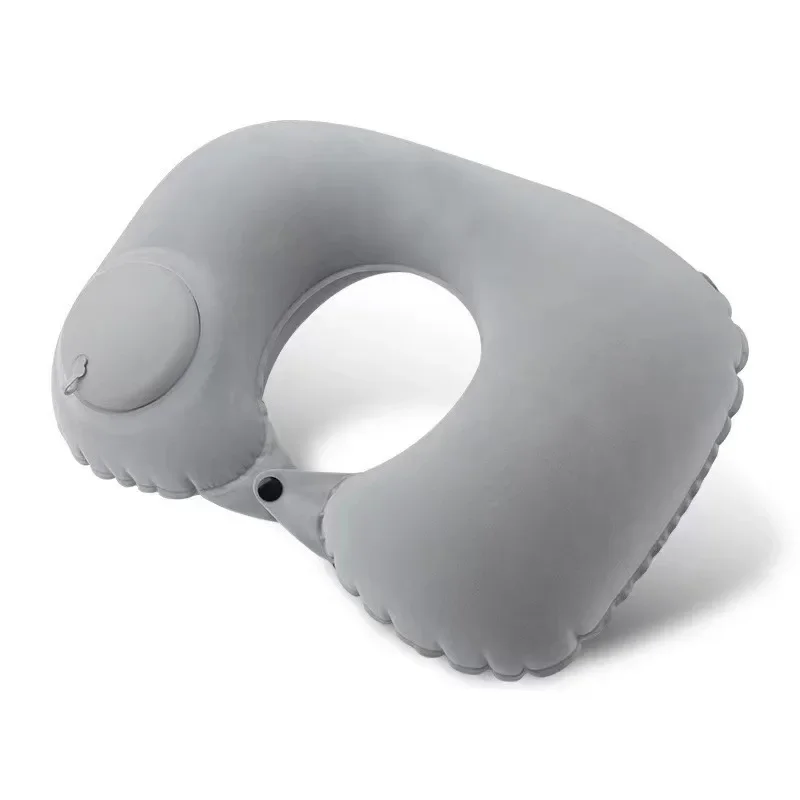 Bright Teal Inflatable U-Shaped Travel Pillow 8 Bright Teal Inflatable U-Shaped Travel Pillow - Image 8