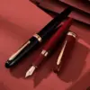 Hongdian 1841 Resin Fountain Pen in Black & Red