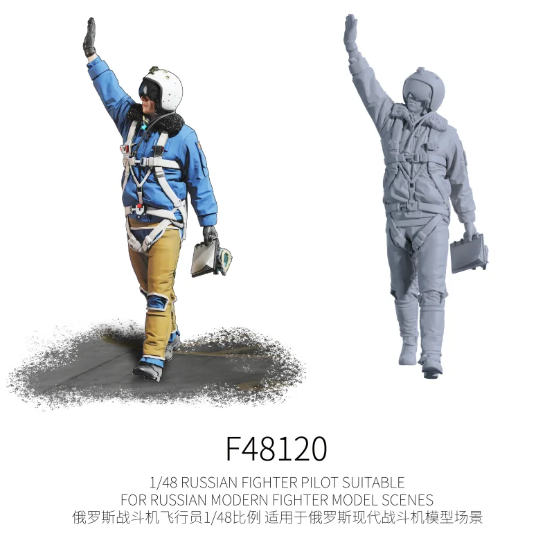 Russian Fighter Pilot 1/48 Resin Model 9 Russian Fighter Pilot 1/48 Resin Model - Image 9