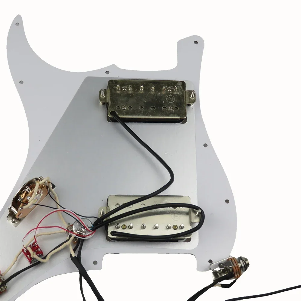 Loaded Strat Pickguard with Humbuckers 5 Loaded Strat Pickguard with Humbuckers - Image 5