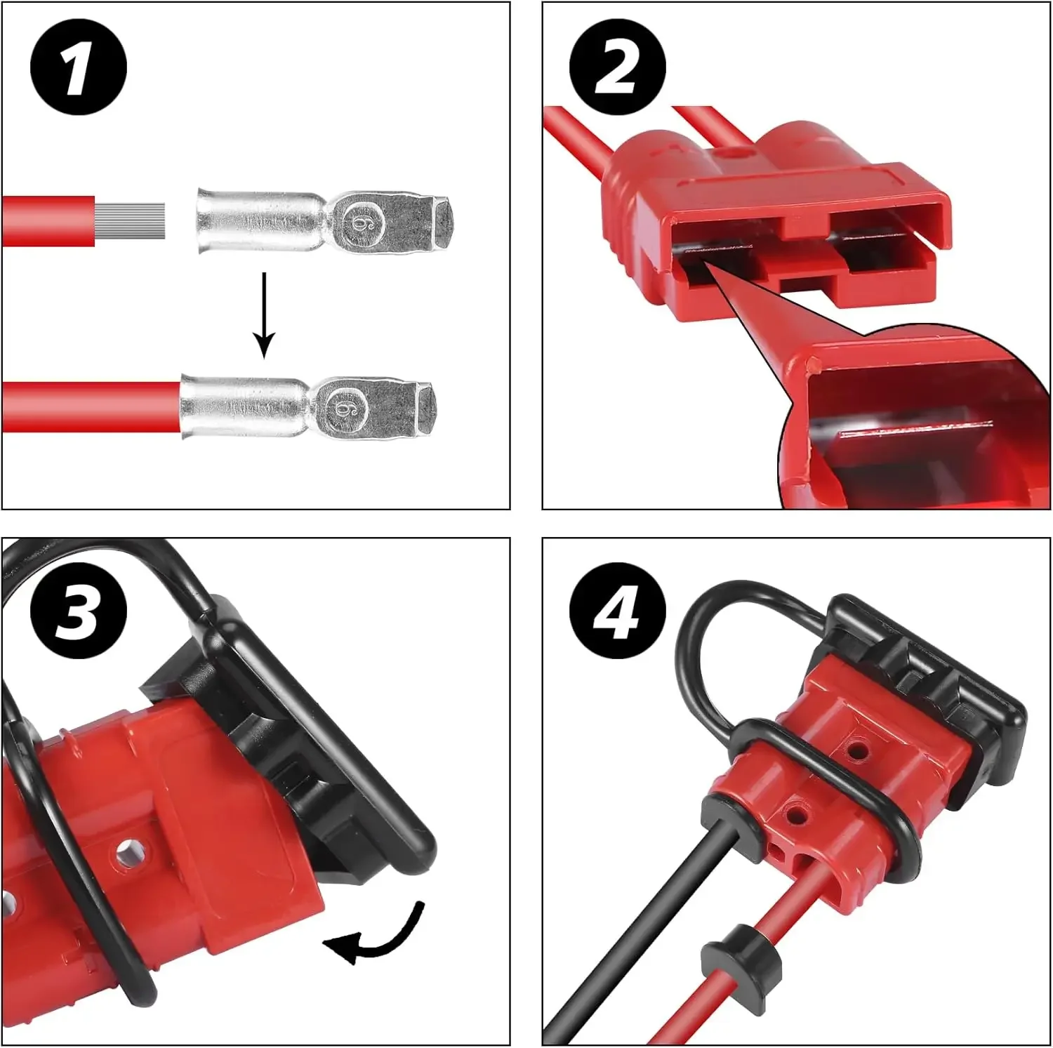 Heavy-Duty Anderson Power Connector, 50A-350A 3 Heavy-Duty Anderson Power Connector, 50A-350A - Image 3