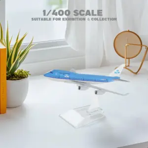 KLM Boeing 747 Diecast Model 1/400 Scale 9 Sddea12da41564ecaaf920191ae25debaY