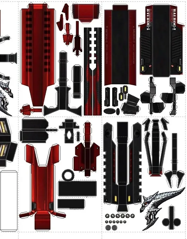 Red Lotus Balrog Paper Model Puzzle for Collectors 4 Red Lotus Balrog Paper Model Puzzle for Collectors - Image 4