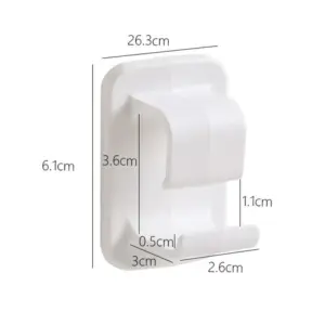 White Wall Hook for Bathrooms and Kitchens 9 Sde0dd41936824d14bdb1366f981ca912m