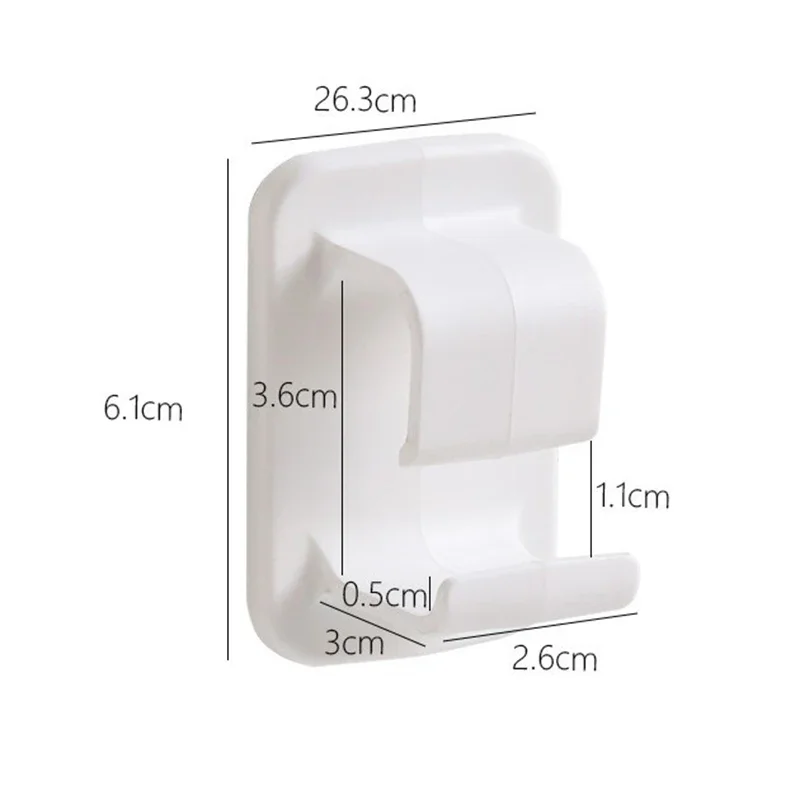 White Wall Hook for Bathrooms and Kitchens 2 White Wall Hook for Bathrooms and Kitchens - Image 2