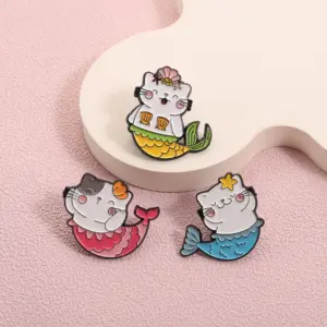 Cartoon Mermaid Alloy Brooch Collection for Adults 14 Sde1f470a349e4b4d8bec4a36164847aaE