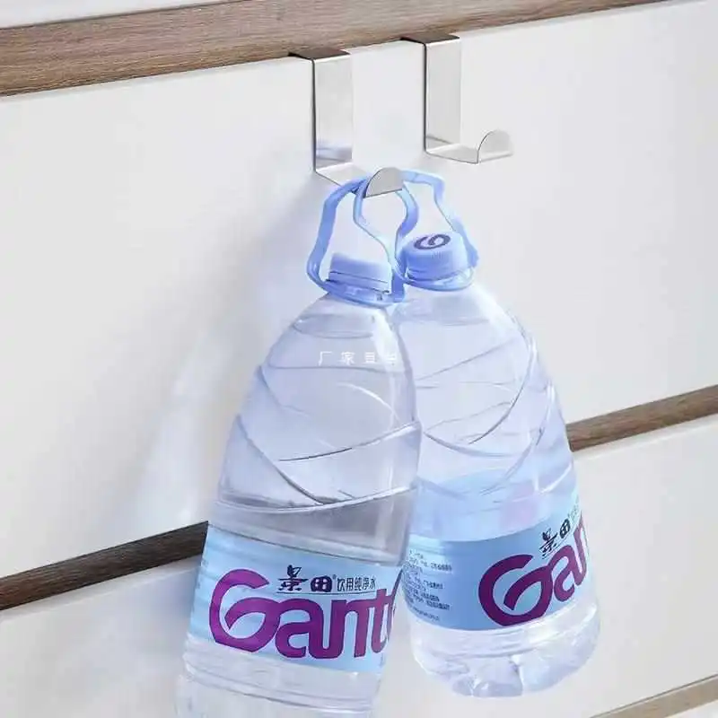 Stainless Steel Door Hooks Set of Two 3 Stainless Steel Door Hooks Set of Two - Image 3