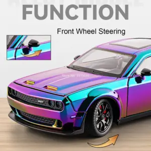 Rainbow Finish Diecast Dodge Challenger SRT Hellcat Model 12 Sde74ed3b6ac04c3fa35d63a5c15ade0cO