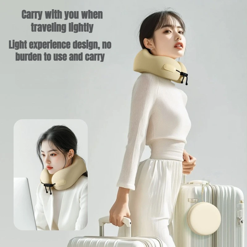 Travel Neck Pillow with Memory Cotton Support 2 Travel Neck Pillow with Memory Cotton Support - Image 2