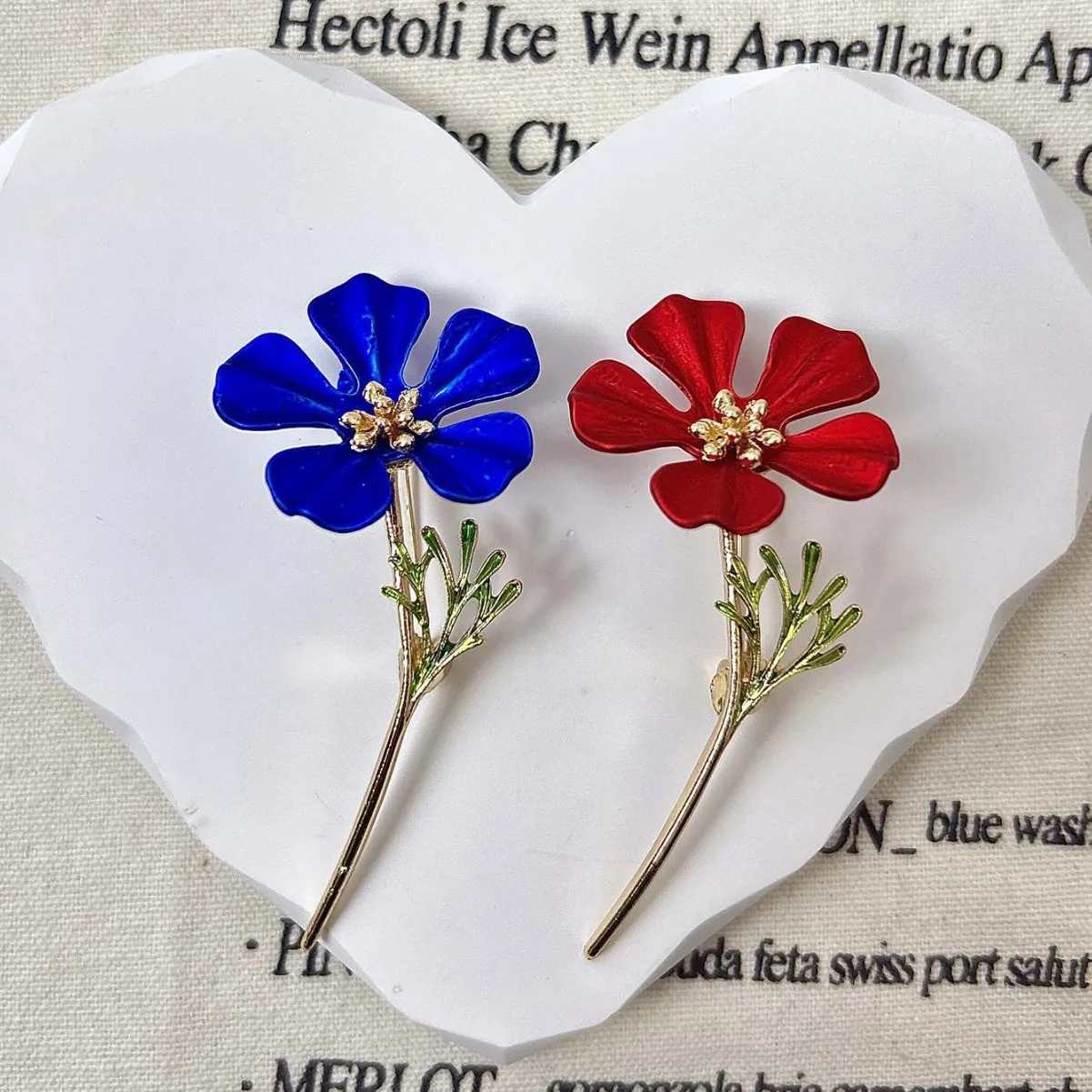 Floral Enamel Brooch for Unisex Style 1 Floral Enamel Brooch for Unisex Style