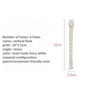 8-Hole Beginner Recorder in Milk-White 7 Sdf22e049e0554bcb945a25984aa231b5v