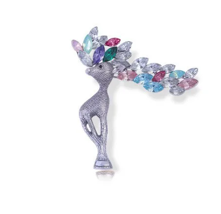 Deer Brooch with Crystalline Antlers 4 Deer Brooch with Crystalline Antlers - Image 4