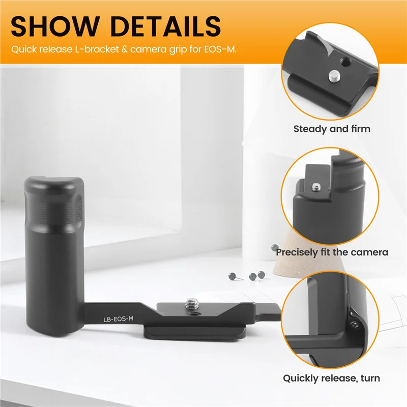 L-Shaped Quick Release Plate for Canon EOS-M 3 L-Shaped Quick Release Plate for Canon EOS-M - Image 3
