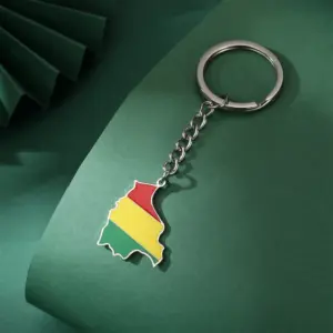 Elegant Stainless Steel Bolivia Map Keychain 9 Sdf71f387b1d54830a8594b739674a1dbU