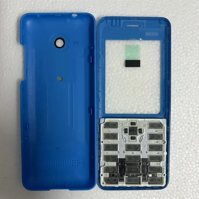 Bright Blue Housing Cover for Nokia Asha 206 2 Bright Blue Housing Cover for Nokia Asha 206 - Image 2