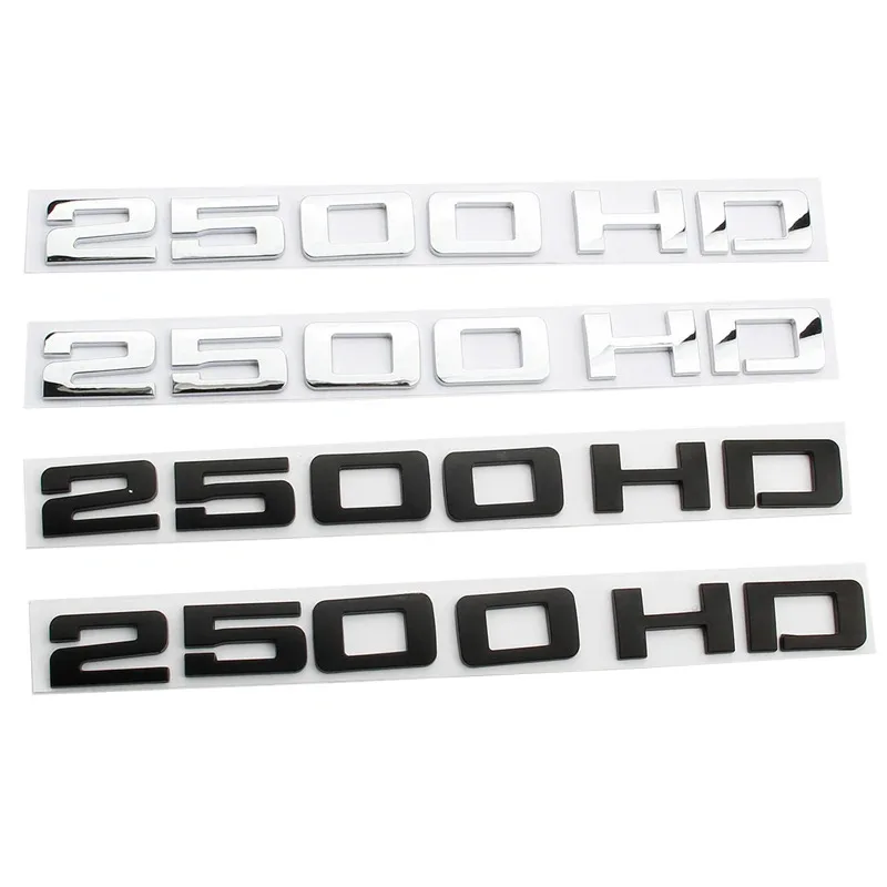 Chrome Black 2500 HD Decal for GMC Trucks 3 Chrome Black 2500 HD Decal for GMC Trucks - Image 3