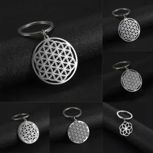Stainless Steel Flower of Life Keychain 11 Sdfd3a7308d354680838c53309ffc7b28U