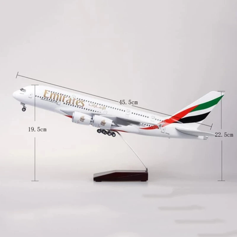 Emirates A380 Scale Model 1/160 with LED Options 5 Emirates A380 Scale Model 1/160 with LED Options - Image 5