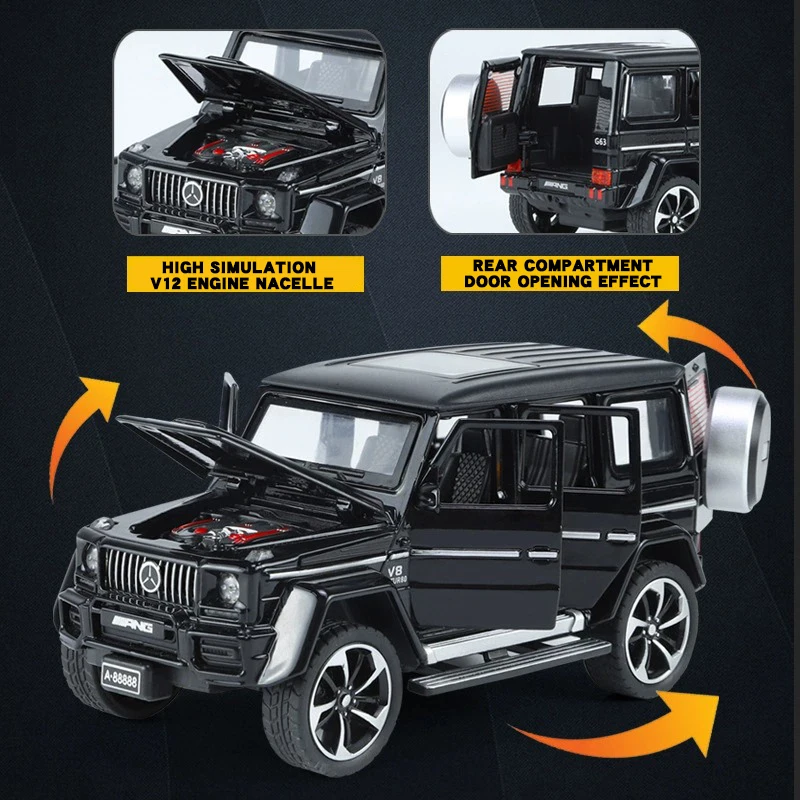 1:32 Mercedes Benz G63 Diecast Model Car 4 1:32 Mercedes Benz G63 Diecast Model Car - Image 4
