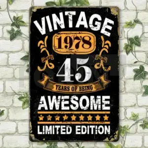 Vintage Metal Sign 20x30cm with Distressed Finish 14 Sdfe35ab2c03b44c0b2489ac0f27b3adb3