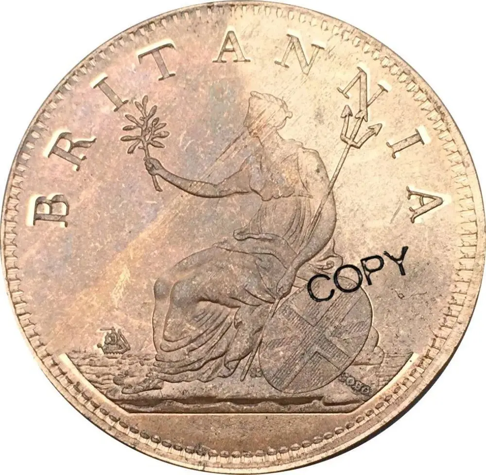 Antique Copper King George III Penny Replica 2 Antique Copper King George III Penny Replica - Image 2