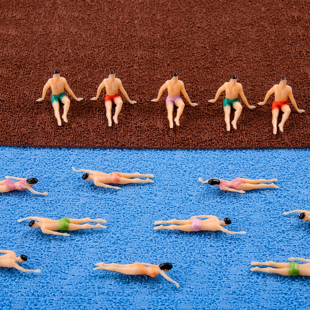 Vibrant Miniature Swimming Figures Set for Dioramas 6 Vibrant Miniature Swimming Figures Set for Dioramas - Image 6