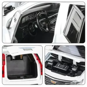 White Cadillac Escalade Diecast Model 1:24 Scale 11 Sdff0b757326847168c6708467f538873H