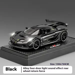1/32 Black JESKO Die-Cast Model Car 17 Sdffde44229084420887807fdb5f5b3daX