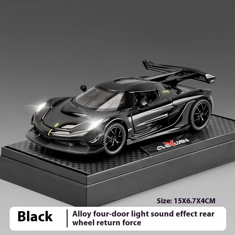 1/32 Black JESKO Die-Cast Model Car 9 1/32 Black JESKO Die-Cast Model Car - Image 9